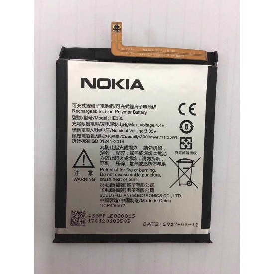 BATERIA HE335 NOKIA 6 BULK BATERIA HE335 NOKIA 6 BULK